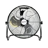 JooTech Bodenventilator | Windmaschine | 40cm | Schwarz | 1350 U/min | 70 Watt