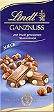 Lindt Schokolade Ganznuss | 100 g Tafel | Alpenvollmilch-Schokolade mit frisch gerösteten Haselnüssen | Schokoladentafel | Schokoladengeschenk | 100g (1er Pack)