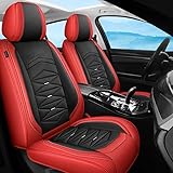 Dmotoauto Autositzbezüge Universal passend für Seat Ibiza Ibiza Fr Ibiza S Ibiza 6J S Ibiza 6J Ibiza 6J Ibiza 6L Ibiza 6J Ibiza 6J Tuning 5 Sitze Komplettset Luxus Nappaleder Schutz Bezug