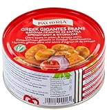 Hymor griechische Riesenbohnen - 24x 280g - gekocht in Zwiebel-Tomatensauce, von Palirria,traditionell griechische mediterrane Bohnen, vegane Fertigmahlzeit (24)