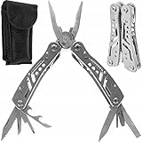 13in1 Multitool und 11 Bits - Gadgets für Männer mit Taschenmesser Outdoor mit Zange Säge Schraubendreher - Ideales Camping Multifunktionswerkzeug für Reparatur - Hochwertiges Dauerhaft Edelstahl