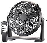 Sichler Haushaltsgeräte Wandventilator: XXL-Wand- & Boden-Raum-Ventilator, Fernbedienung, 55 Watt, Ø 40 cm (Raumventilator, Ventilator zur Wandmontage, Deckenventilator)