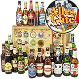 Alles Gute + 24er Bier Set Welt + Geburtstagsgeschenke + Advent Kalender Bier 2024 2025