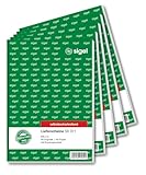 SIGEL SD011 Lieferscheine A5, 2x40 Blatt, selbstdurchschreibend, 5er Pack, Lieferscheinblock, mit Empfangsschein, mikroperforiert, aus nachhaltigem Papier