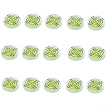 ZiStarlilife Runde Spirituosen, 32 mm, runde Wasserwaage, 20–30 Grad Genauigkeit, für Tischlerei, Möbel, Maschinen, Ausrüstung, Messwerkzeuge, DIY-Projekte (grün), 15 Stück