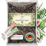 4L Universalerde mit Dünger und Mykorrhiza für 12 Monate Pflegeset - Universal Substrat mit Bodenaktivieren organisch Dünger für Pflanzen, Palmen, Blumen - 10 Komponenten Kübelpflanzenerde