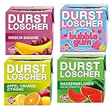 48 Pack Durstlöscher a 500ml Mixbox 4 Sorten Durstlöscher Bubble Gum, Wassermelone, Kirsch-Banane, Apfel Orange Zitrone