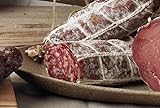 Itaienische Berg-Salami Montanaro Wolfino aus dem Friaul - Leicht geräucherte Salami am Stück aus Italien 270 gramm Wolf Sauris