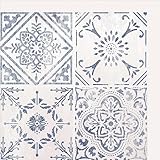 d-c-fix PVC Wandfliese Wall Tiles - Selbstklebend Wandbelag Vinylfliese Fliesenspiegel Renovierung Upcycling Dekoration - Vintage Style 33 cm x 33 cm x 1,4 mm - 1 Pack = 6 Stück = 0,67 qm