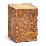 Jumana Alepposeife, Olivenseife, 20% Lorbeeröl - 80% Olivenöl, Dermatest sehr gut, 1 X 200g traditionelle Seife für Haut und Haar