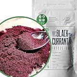 Johannisbeerpulver | Fruchtpulver Gefriergetrocknet | Natürlich Schwarze Johannisbeeren Früchte | Fruchtpulver Gefriergetrocknet | My Fruits Freeze Dried Blackcurrant Powder | ZingyZoo (100g)