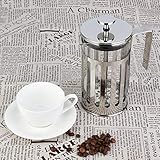 BAFOVY Französische Pressekaffeekanne, Vielseitiger Gebrauch, Reichhaltiges Geschmack, Premium -Design, 304 Edelstahldeckel, Geruchsloser Gummi -Ausgabefilter, Anti Slip Edelstahlgriff, (350ML)
