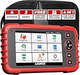 LAUNCH CRP123X OBD2 Auto Diagnosegerät, professioneller Kfz Diagnosegerät für Motorgetriebe, ABS, SRS, mit AutoVIN-Service, WLAN-Updates, mit SAS-Kalibrierung / Gasrückstellung / Ölrückstellung