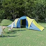 Chenshu Campingzelt 6 Personen, Caming Zelt, Camping Markise Zelt, Camping Tents, Camping-Zelt, Blau und Gelb