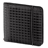 Hama Business Organizer Tasche (zur Aufbewahrung von 24 CDs/DVDs/Blu-Rays, 6 Speicherkartenfächer) schwarz