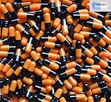 Dr T & T 1000 Leere Gelatine Kapseln orange/schwarz size000 Größe 000