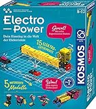 Kosmos 620707 Electro Power - Einstieg in die Elektrizität, Experimentierkasten für Kinder, von 8-12 Jahre, 5 motorisierte Modelle Bauen und Spaß beim Erforschen von Stromkreisen haben