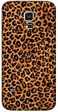 Schutzhülle aus Hartplastik, kompatibel mit Samsung S5 Mini, Design (Leoparden)