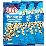 ültje - 3er Pack Erdnüsse geröstet und gesalzen in 900 g Packung - Erdnusskerne in Großpackung