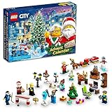 LEGO City 2023 Adventskalender 60381 Weihnachtsfeiertags-Countdown-Spielset, Geschenkidee zum Countdown bis Abenteuer mit täglichen Sammelüberraschungen, Mehrfarbig