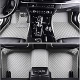 Auto FußMatten Leder Fussmatten für Mazda CX-3 2018-2023(LHD), Custom Bodenmatte Set Abdeckung Vorne Hinten Teppiche Allwetter Automatten ZubehöR,G/Gray