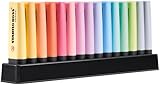 STABILO - Textmarker - BOSS ORIGINAL Pastel - 15er Tischset - mit 14 verschiedenen Farben