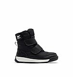 Sorel Kinder Unisex Winterstiefel, CHILDRENS WHITNEY II STRAP WP , Schwarz X Sea Salt , 24 EU