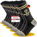 SCHMITZ.Tools Arbeitssocken Herren 43-46 in Premium Qualität - Work Socken - Arbeits Socken 43-46 - Herren Arbeitssocken Damen - Worker Socken Herren Arbeit – Baumwolle - Atmungsaktiv - 5 Paar