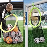 FORZA Fussball Ziel & Tasche – 2in1 Design – Ecke Schießen Ziele & Fußbälle Tasche | einfache Montage | Fußballtrainingausrüstung | Multisport