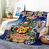 VOZMIO Rat Fink Hochwertige Warme Weiche Flanell Plüsch Auf Der Schlafsofa Decke Geeignet Für Klimaanlage Decke Nap Decke (150x200cm (60x80in))