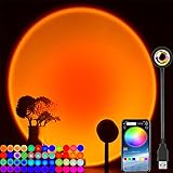 KAVAVO Smart APP 16 Millionen Farben Sunset Lampe LED Projektor Home Dekoration Fotografie Hintergrund Nachtlicht (1 PCS)