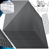 KESSER® 14x Polycarbonat Hohlkammerstegplatten 4mm | 10,25m² Doppelstegplatte - 60,5 x 121 | Stegplatten UV-beständig Für Gewächshaus Gartenbau Carports | 50xKlammern, 50xZ-Clips & 30xGewächshausclips