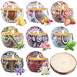 Duftkerzen Geschenkset für Frauen, KEARLGMBH 8 Pack Aromatherapie Kerzenset zum Stressabbau, Natürliches Sojawachs Damen Deko Duftkerze für Weihnachten, Geburtstag, Valentinstag, Xmas