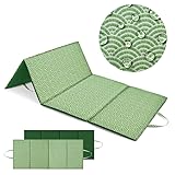 DOMAREX XXL Strandmatte - 180x75x2 cm - Dicke & Faltbare Strandliege für Steinstrand & Sand - Wasserdicht, Groß, Robust & Bequem - Ideal für Outdoor & Reisen (Alicante Geo)