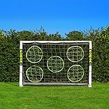 FORZA 1,8m x 1,2m Fußballtor | Allwetter-Fußballtore aus uPVC – Zielfolie, Fußball und Tragetasche optional – Perfekt zum Üben und Spielen! (Tor + Zielwand)