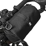 ZOTEKK | Bicycle Handlebar Bag 1.5L | Praktische Fahrradlenkertasche | Lenkertasche Bikepacking - Black