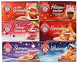 Teekanne Wintertee | 6er Mix-Set | Mit den Sorten: Sternenleuchten, Hüttenzauber, Süßer Bratapfel, Kaminabend, Winterzeit und der NEUEN Sorte Schneeträumchen