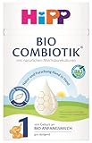 HiPP 1 Bio Combiotik (4 x 600g), Anfangsmilch von Geburt an, mit natürlichen Milchsäurekulturen und milder Bio-Stärke, in bester Bio-Qualität