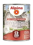 Alpina Holz-Wetterschutz-Farben – Weiß, deckend – bis...