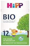 HiPP Bio Kindermilch (4 x 600g), nach 12 Monat, mit Calcium, Eisen, Vitamin C und D, für Kleinkinder im Wachstum, in bester Bio-Qualität