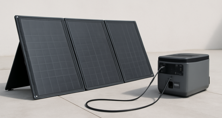 Faltbares Solarpanel